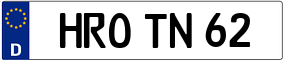 Truck License Plate